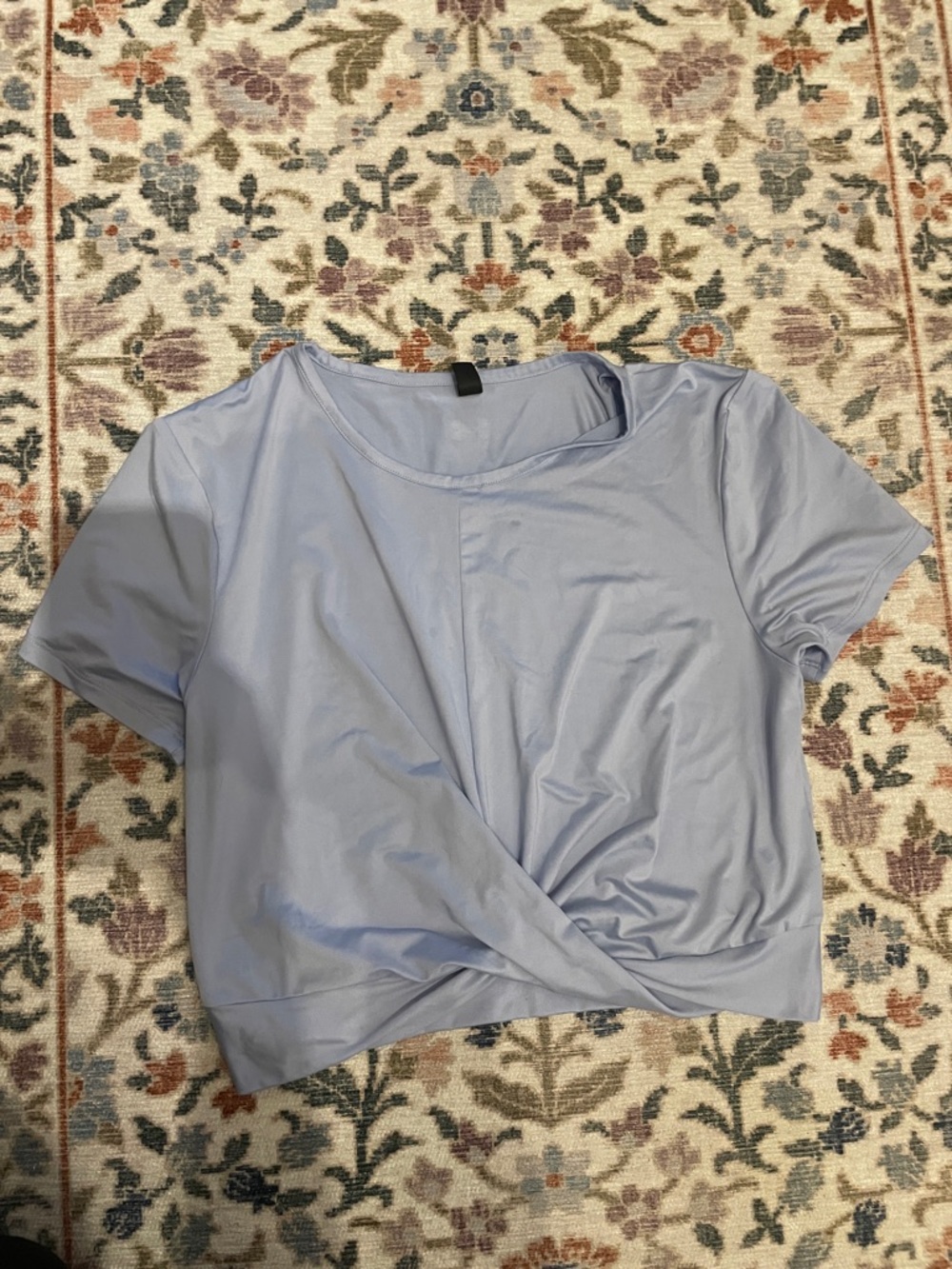 Under Armour Periwinkle Twist-Front Short Sleeve Tee